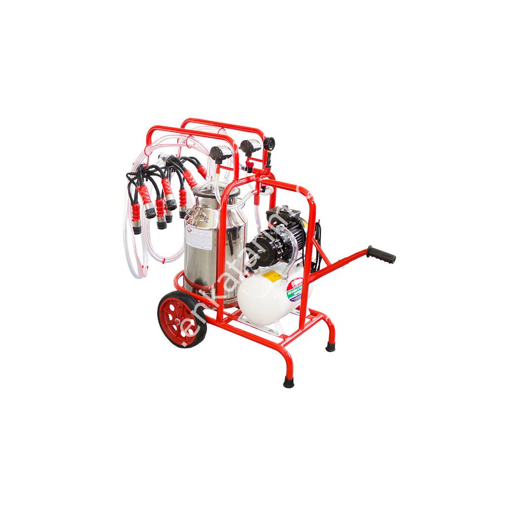 SÜT SAĞIM MAKİNESİ ÇİFTLİ KROM 40 LT YAĞLI TİP (SİLİON MEMELİ)